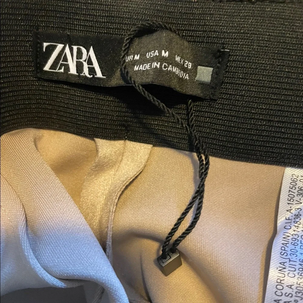 NWOT ZARA FAUX SUEDE LEGGINGS - Picture 5 of 7